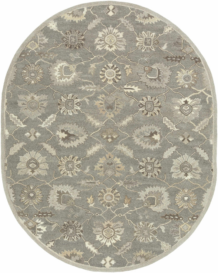 Dulles Traditional Style Taupe And Beige Hand Tufted Wool Rug - The Rug Decor