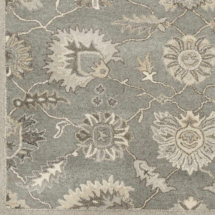 Dulles Traditional Style Taupe And Beige Hand Tufted Wool Rug - The Rug Decor