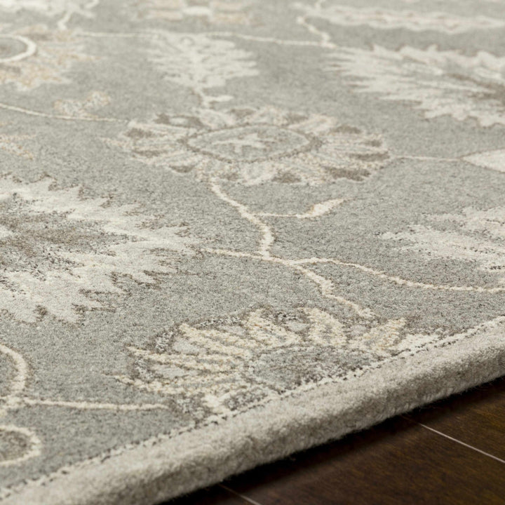 Dulles Traditional Style Taupe And Beige Hand Tufted Wool Rug - The Rug Decor