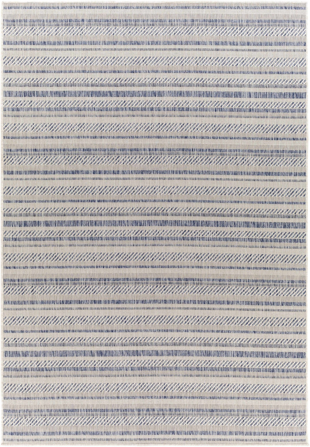 Dumalag Contemporary Style Blue And Beige Outdoor Rug - The Rug Decor