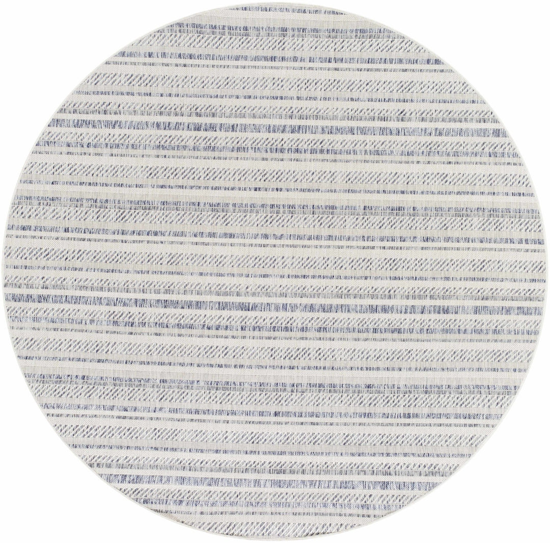 Dumalag Contemporary Style Blue And Beige Outdoor Rug - The Rug Decor