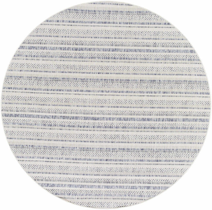 Dumalag Contemporary Style Blue And Beige Outdoor Rug - The Rug Decor