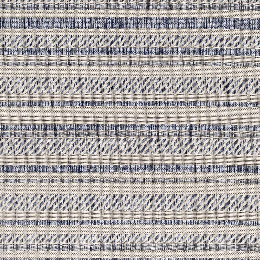 Dumalag Contemporary Style Blue And Beige Outdoor Rug - The Rug Decor