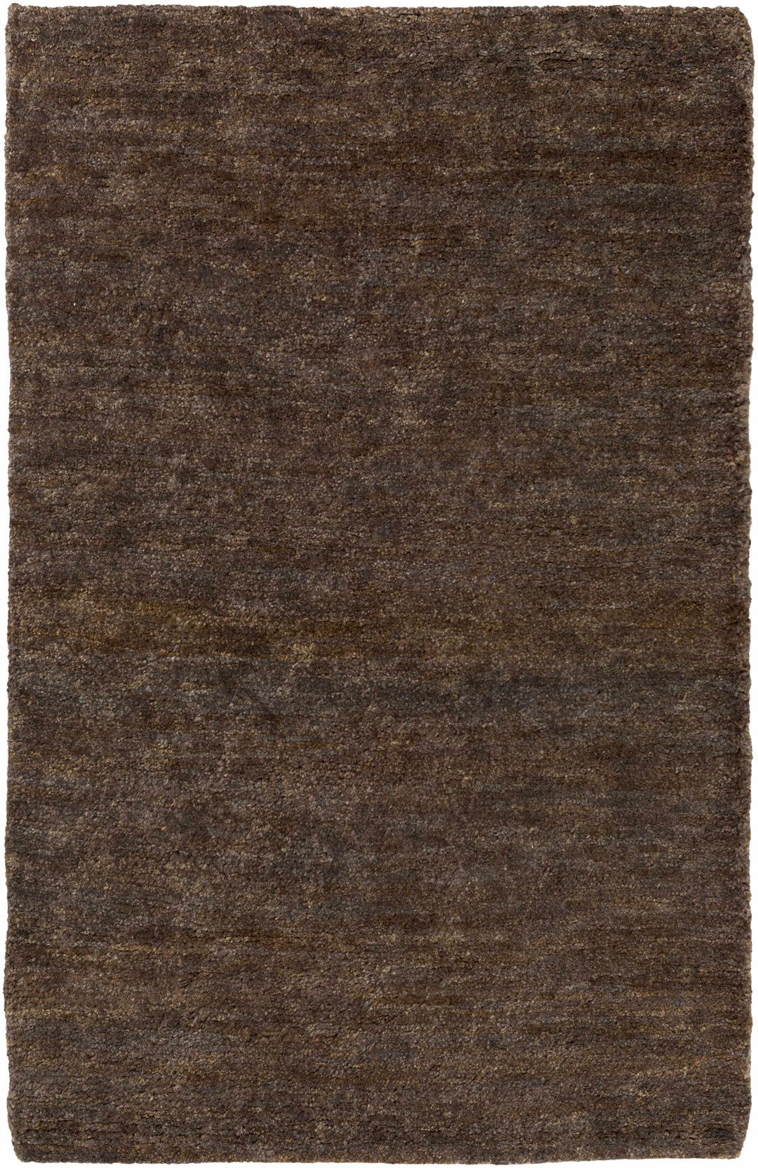 Dummerston Modern Solid Design Brown Hand Woven Carpet