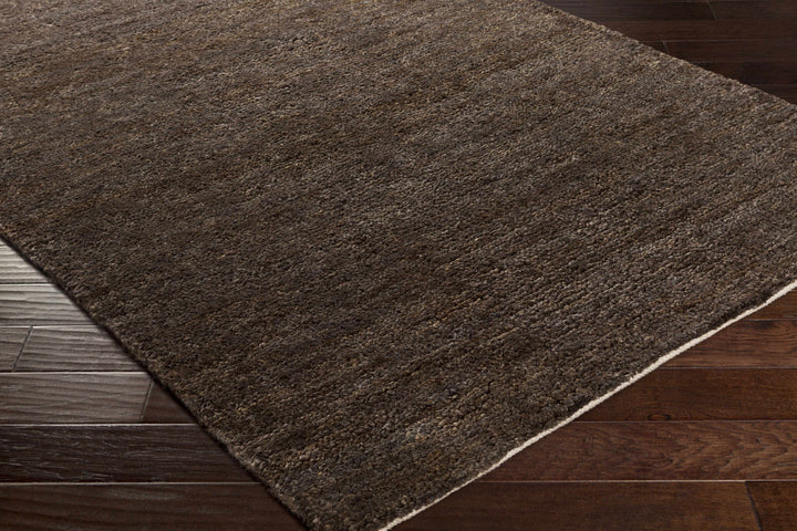 Dummerston Modern Solid Design Brown Hand Woven Carpet