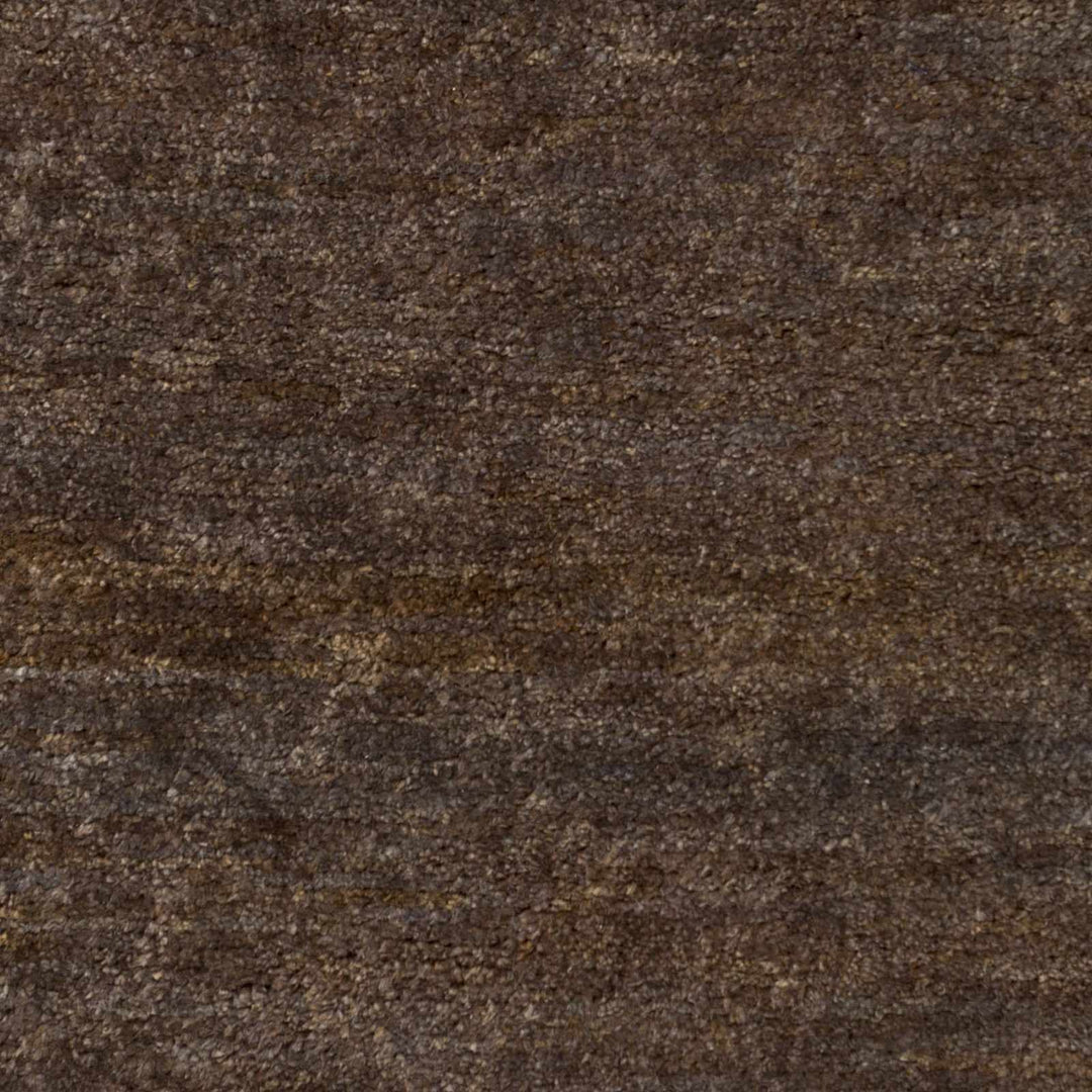 Dummerston Modern Solid Design Brown Hand Woven Carpet