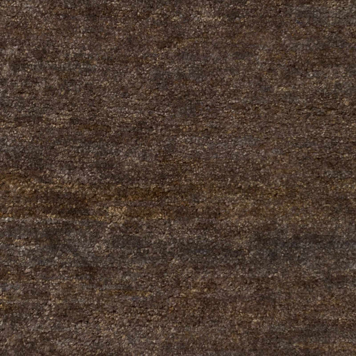 Dummerston Modern Solid Design Brown Hand Woven Carpet