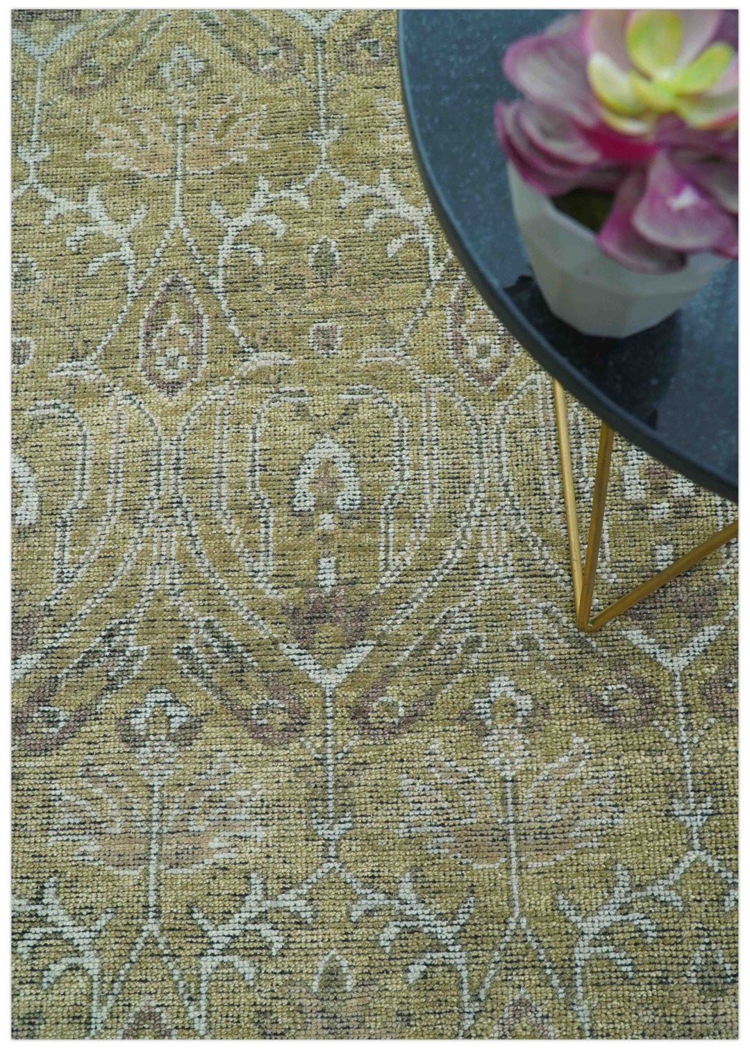 Dune Earthy Neutral Custom Made Camel Turkish Hand Knotted Wool Rug - The Rug Decor