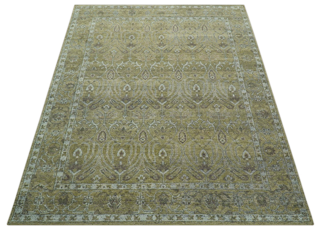 Dune Earthy Neutral Custom Made Camel Turkish Hand Knotted Wool Rug - The Rug Decor