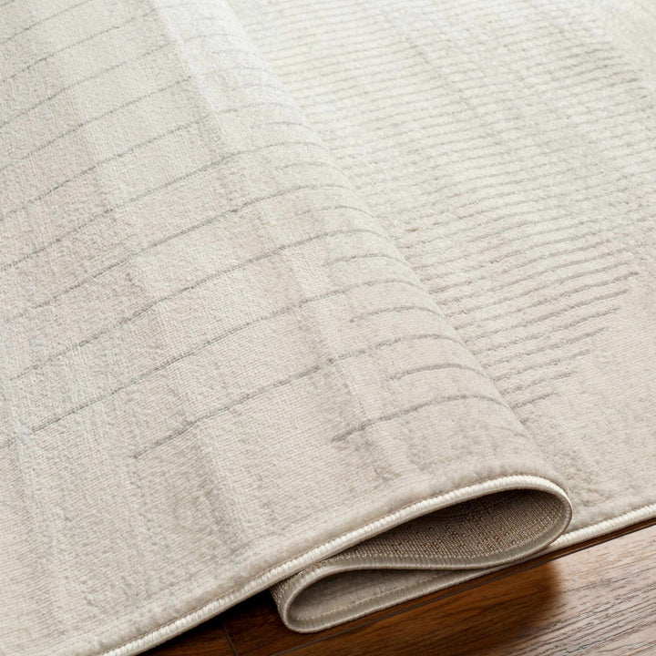 Dung Contemporary Geometrical Gray And Ivory Rug - The Rug Decor