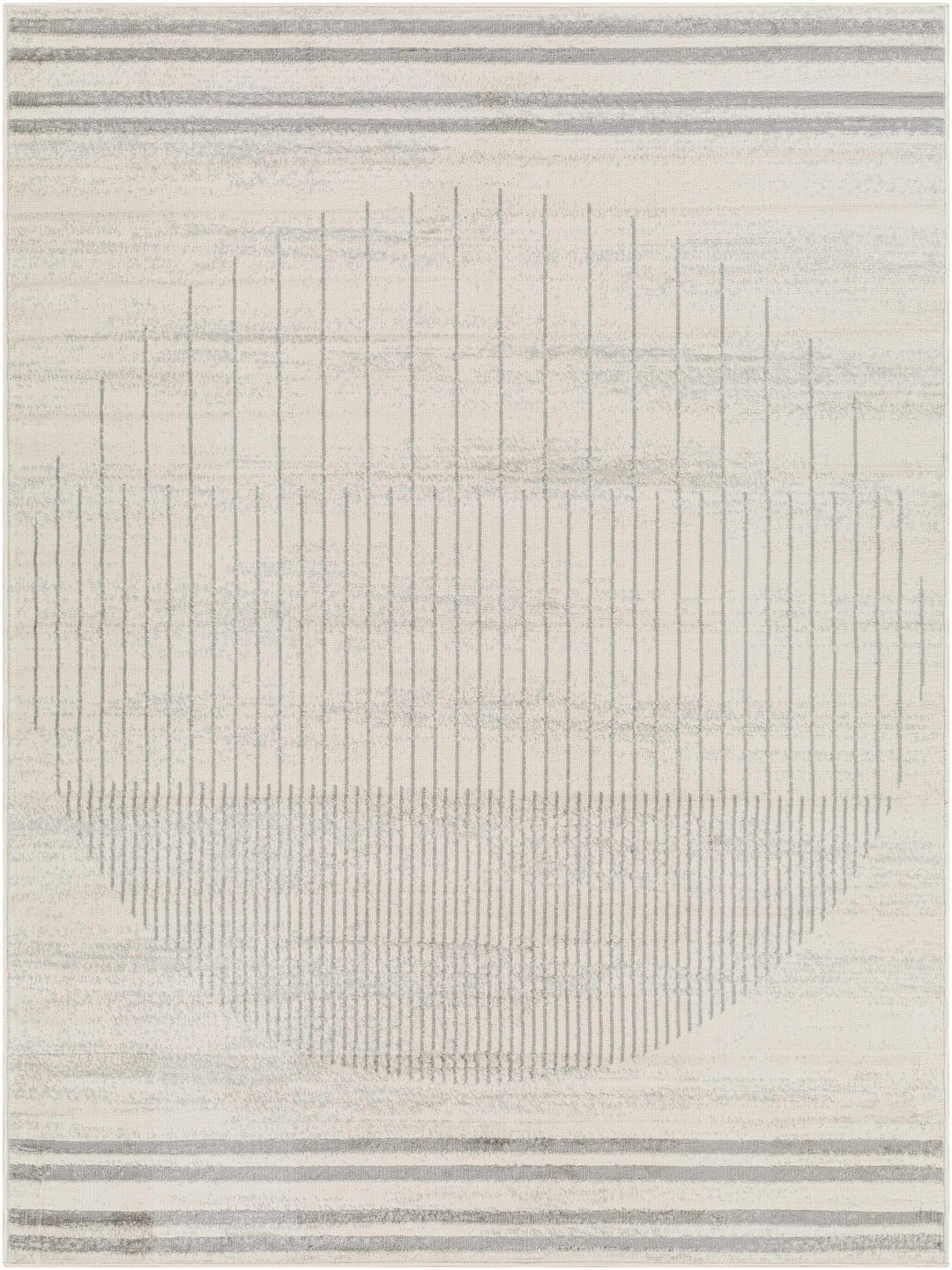 Dung Contemporary Geometrical Gray And Ivory Rug - The Rug Decor