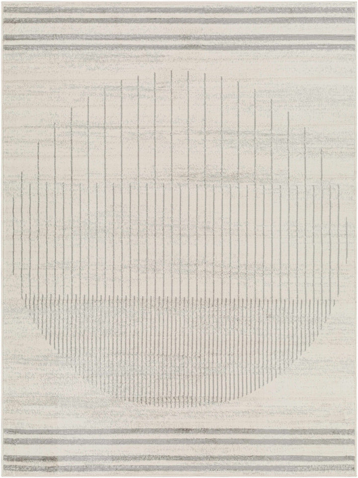 Dung Contemporary Geometrical Gray And Ivory Rug - The Rug Decor