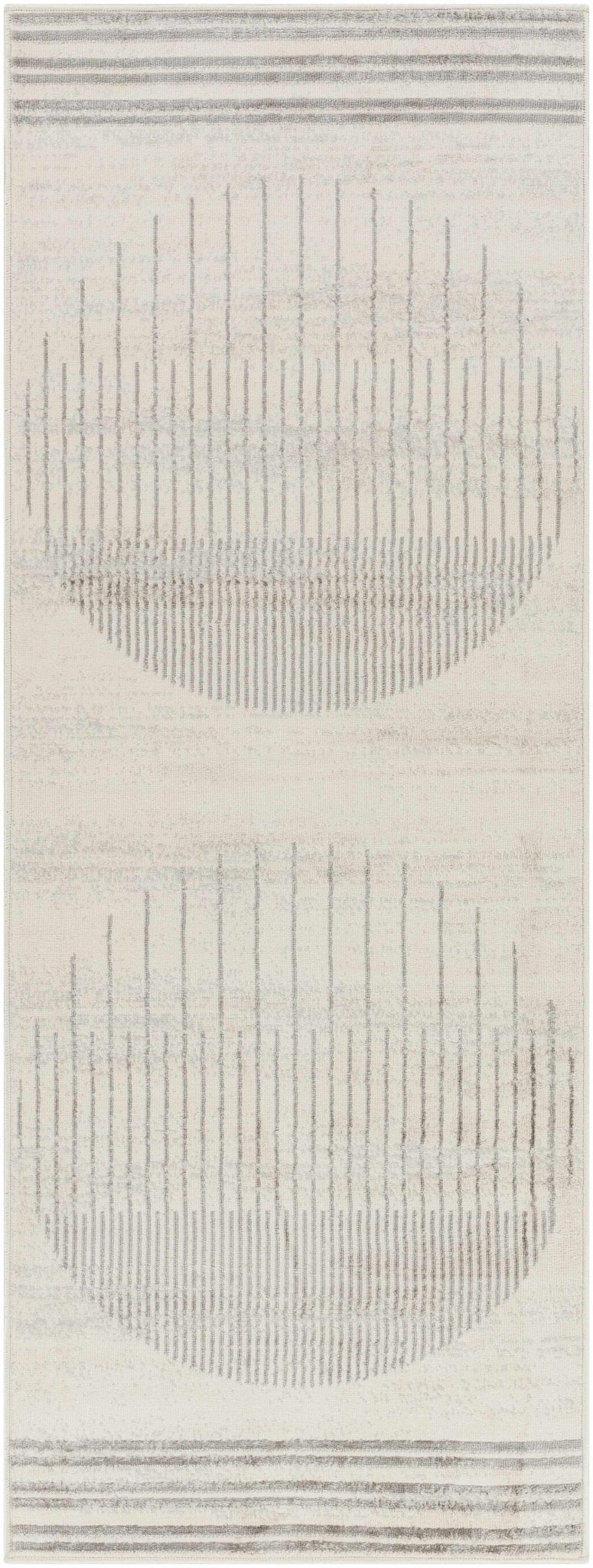 Dung Contemporary Geometrical Gray And Ivory Rug - The Rug Decor