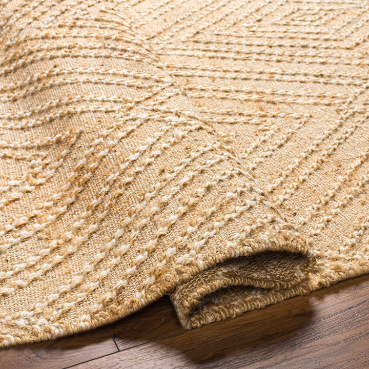 Dunne Contemporary Geometrical Beige And Ivory Rug - The Rug Decor