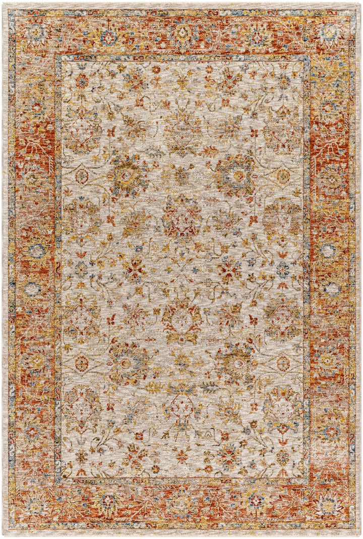 Duong Traditional Style Beige & Rust Rug - The Rug Decor