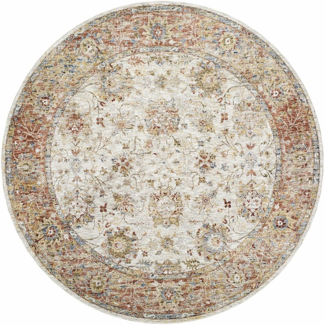 Duong Traditional Style Beige & Rust Rug - The Rug Decor