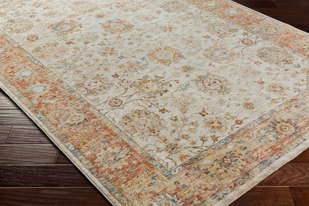 Duong Traditional Style Beige & Rust Rug - The Rug Decor