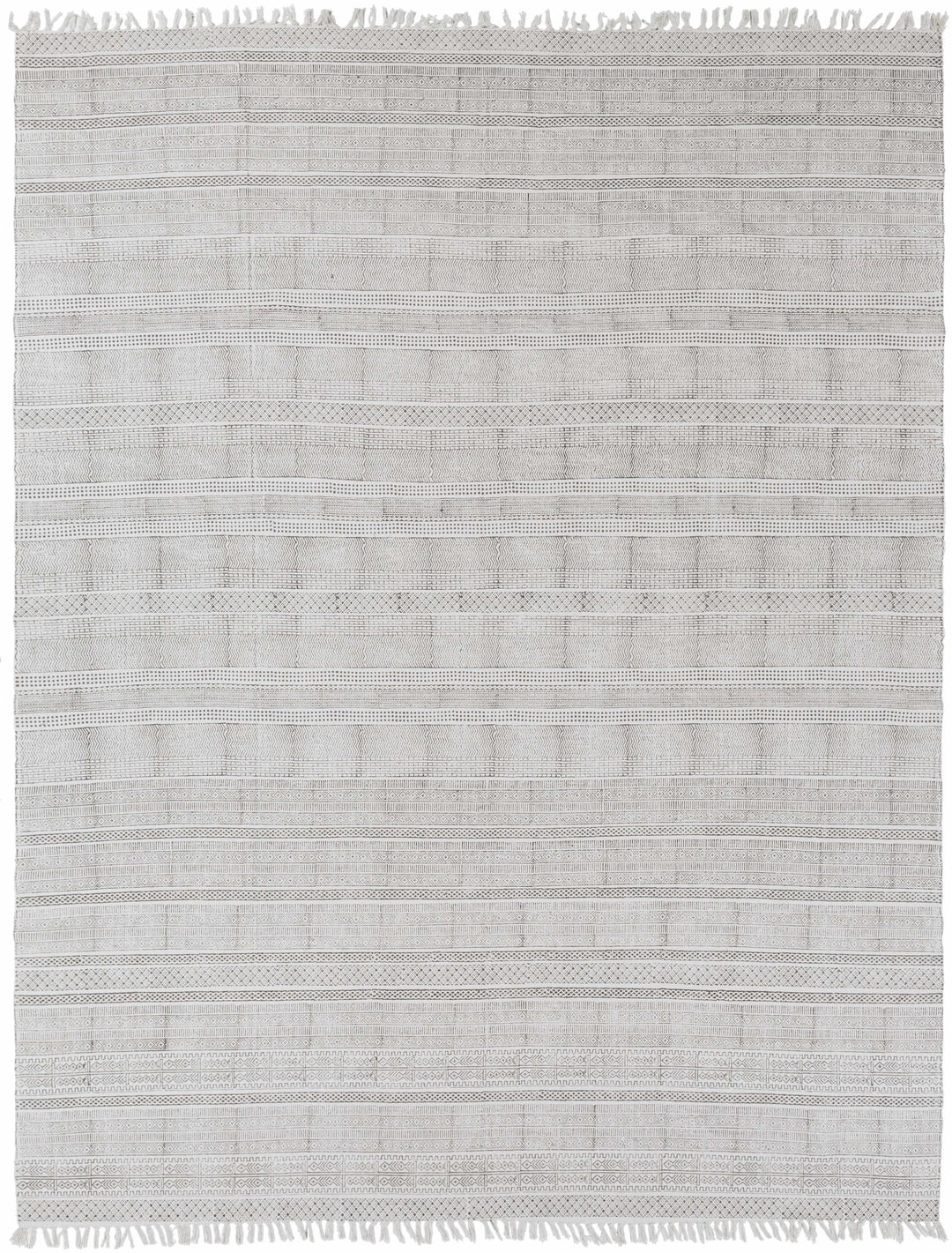 Durbin Modern Style Ivory Hand Woven Cotton Area Rug - The Rug Decor