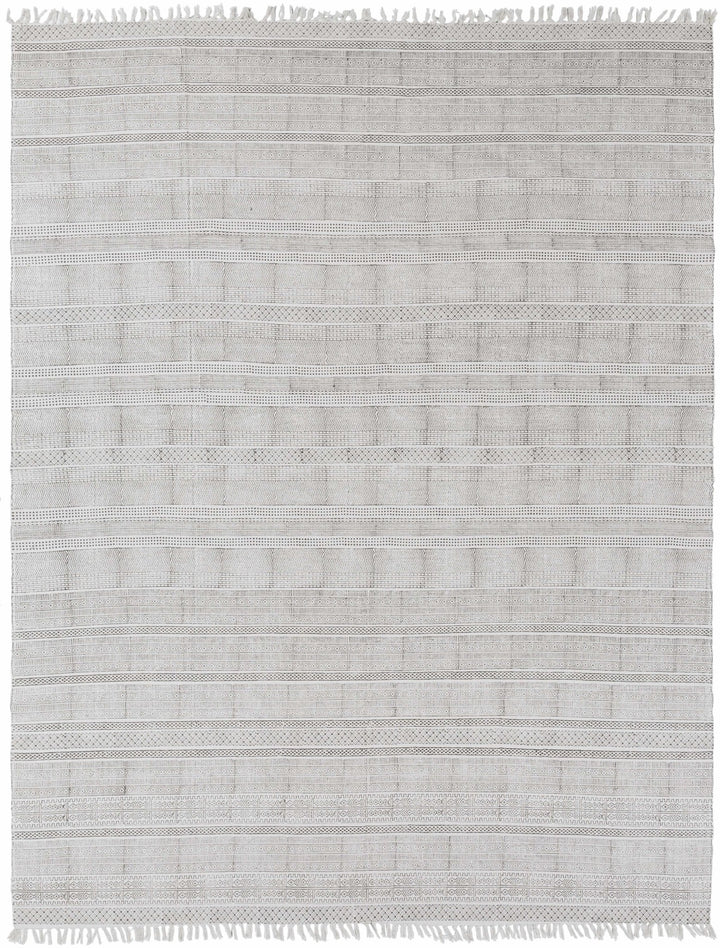 Durbin Modern Style Ivory Hand Woven Cotton Area Rug - The Rug Decor