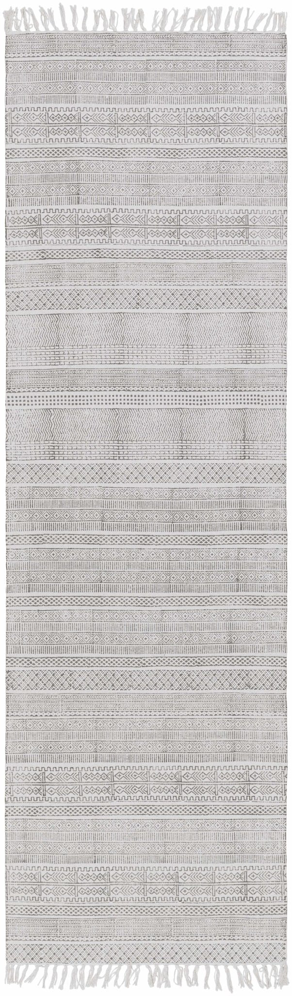 Durbin Modern Style Ivory Hand Woven Cotton Area Rug - The Rug Decor