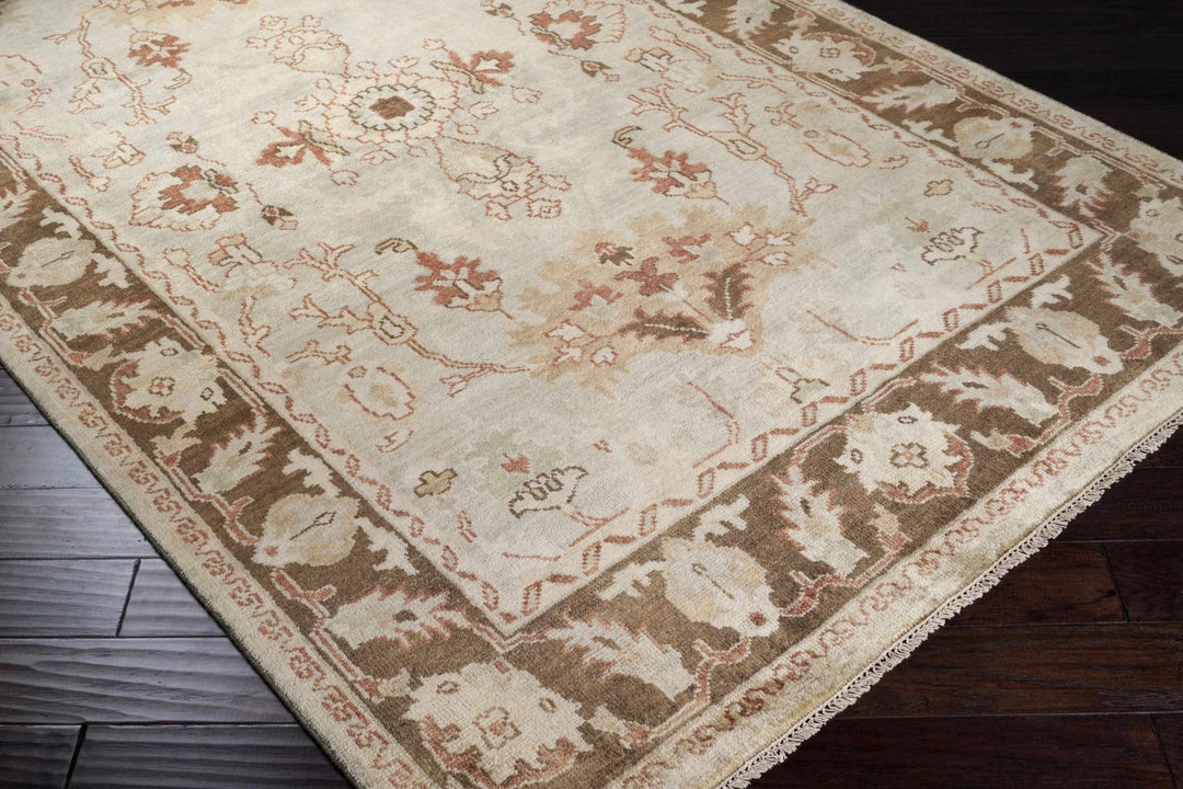 Duryea Traditional Medallion Design Beige And Brown Area Rug - The Rug Decor