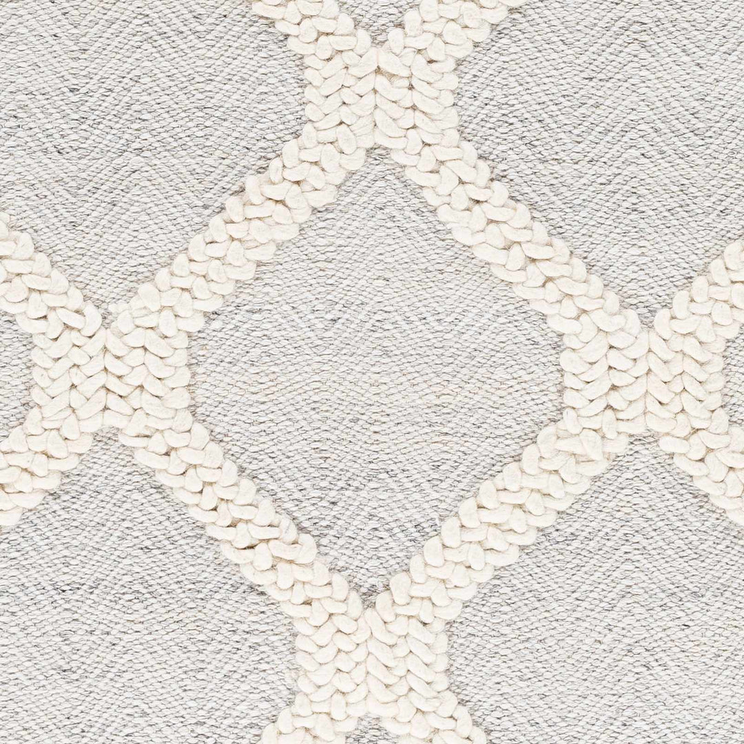 Dusan Modern Geometrical Gray And Ivory Rug - The Rug Decor