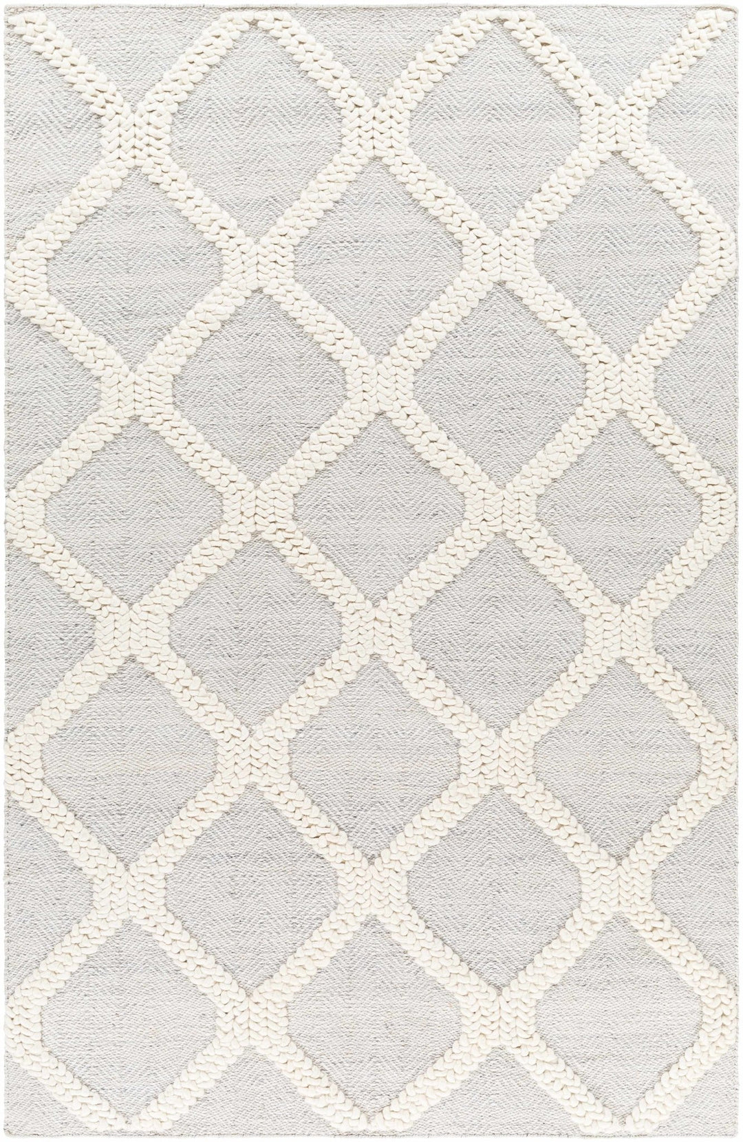 Dusan Modern Geometrical Gray And Ivory Rug - The Rug Decor