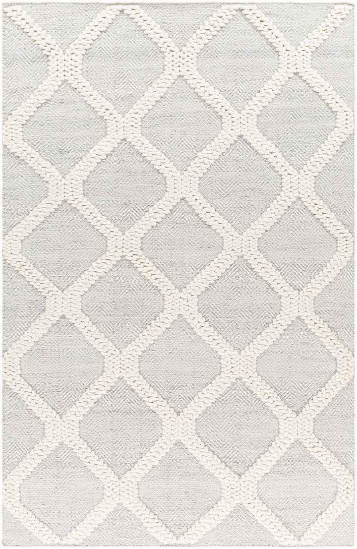 Dusan Modern Geometrical Gray And Ivory Rug - The Rug Decor