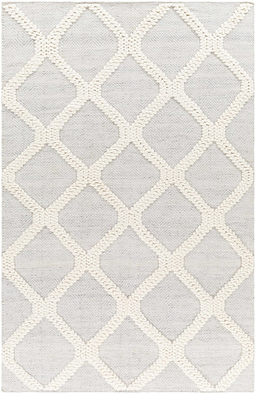 Dusan Modern Geometrical Gray And Ivory Rug - The Rug Decor