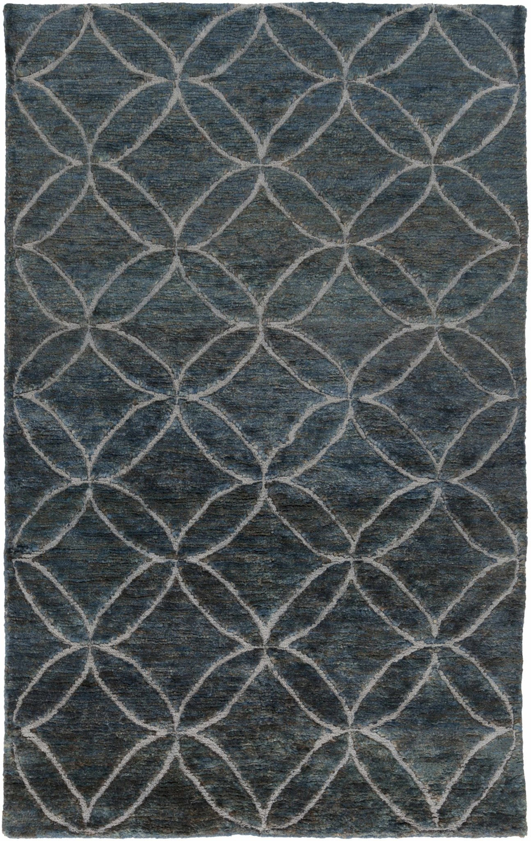 Duson Charcoal Modern Style Hand Knotted Wool Area Rug - The Rug Decor