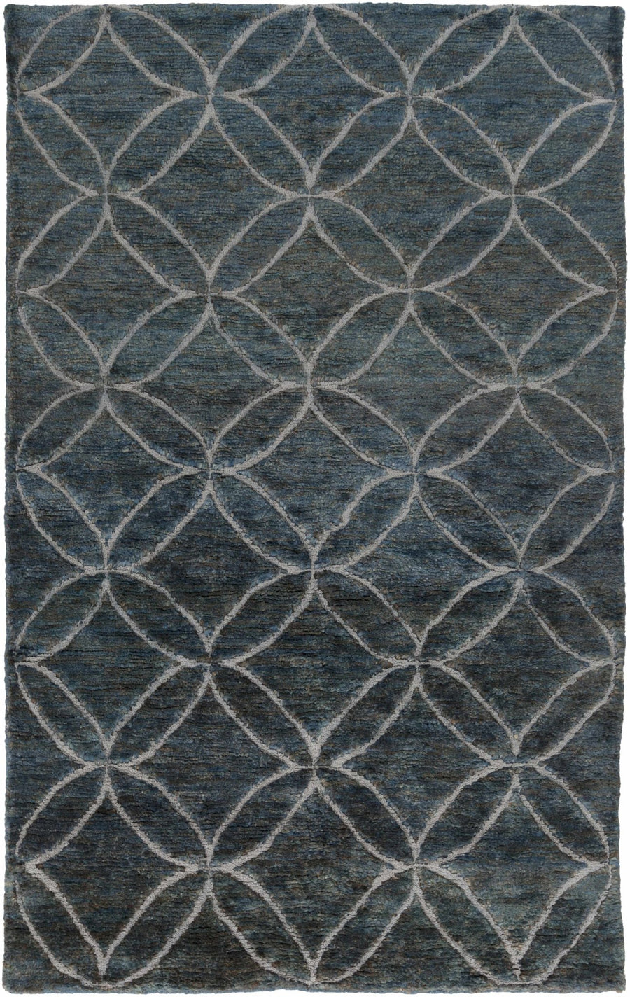 Duson Charcoal Modern Style Hand Knotted Wool Area Rug - The Rug Decor