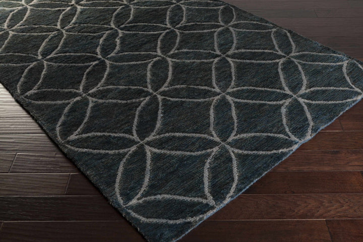 Duson Charcoal Modern Style Hand Knotted Wool Area Rug - The Rug Decor