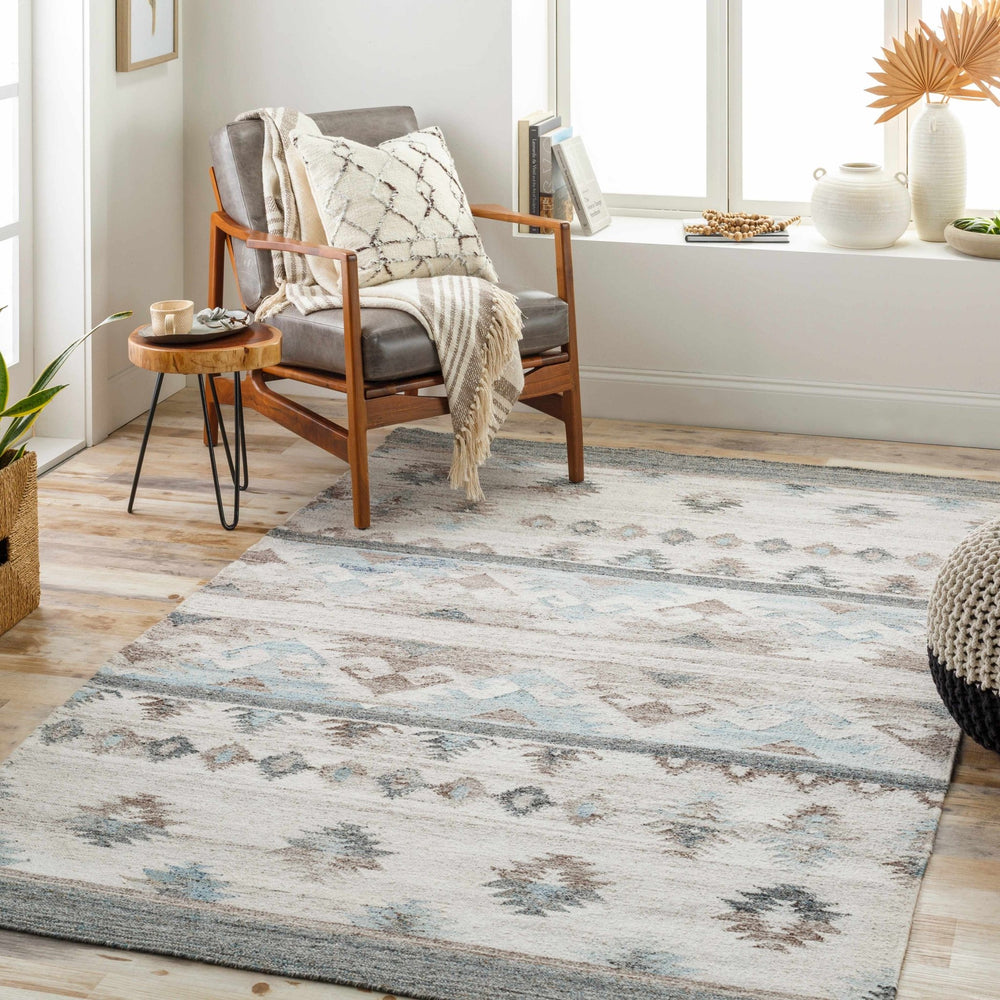 Duyen Modern Ivory Southwestern Hand Woven Area Rug - The Rug Decor