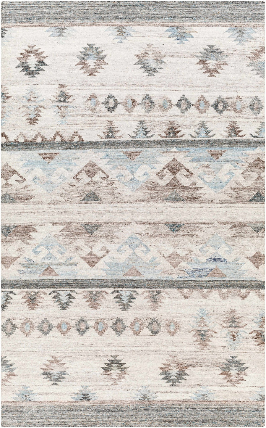 Duyen Modern Ivory Southwestern Hand Woven Area Rug - The Rug Decor