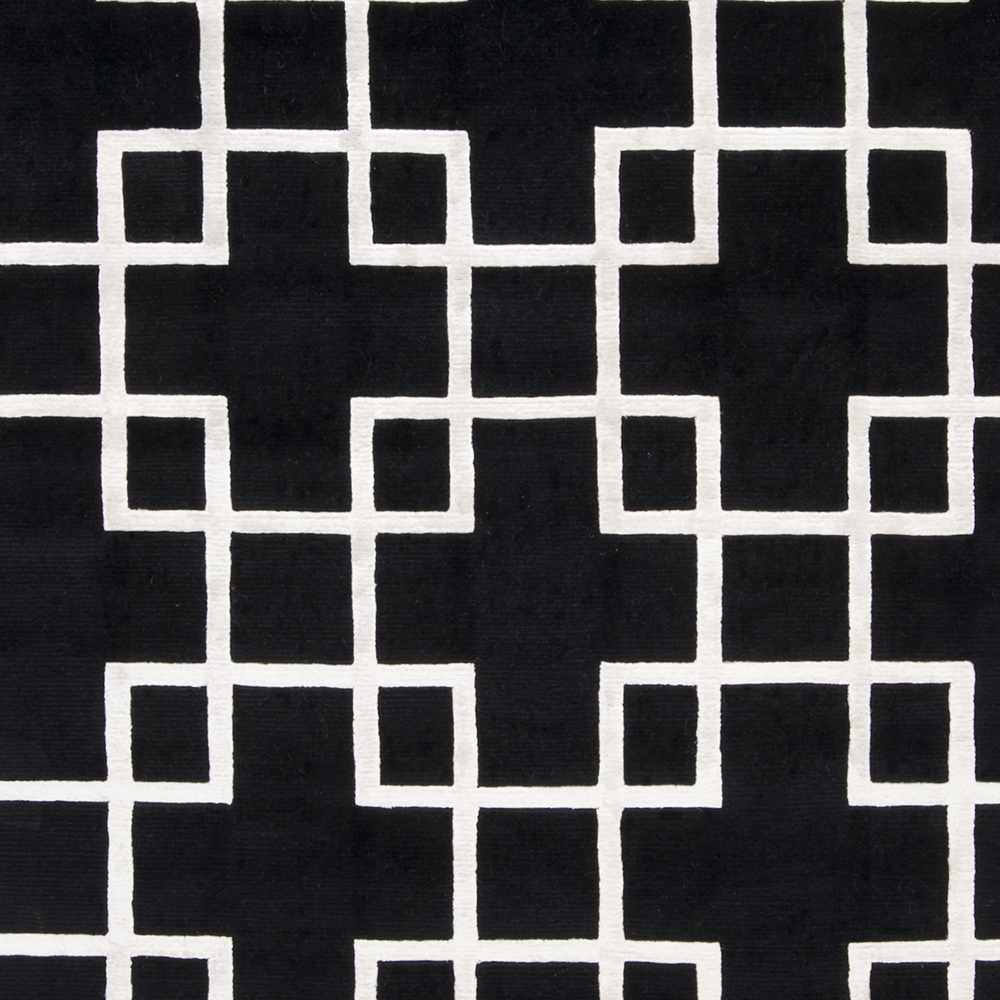 Eaglescliffe Contemporary Geometrical Black And White Area Rug - The Rug Decor