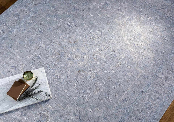 Earlsfield Traditional Medallion Design Blue Area Rug - The Rug Decor