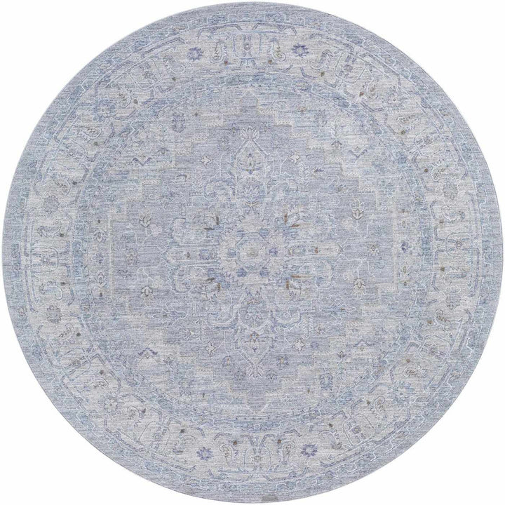 Earlsfield Traditional Medallion Design Blue Area Rug - The Rug Decor