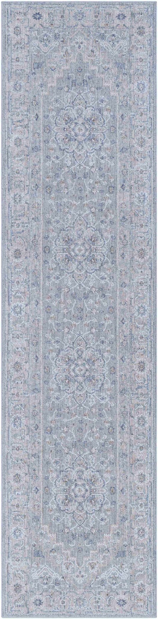 Earlsfield Traditional Medallion Design Blue Area Rug - The Rug Decor