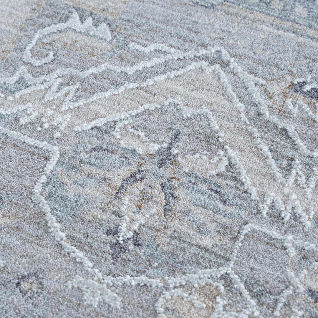 Earlsfield Traditional Medallion Design Blue Area Rug - The Rug Decor