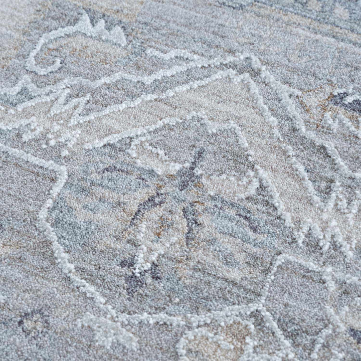 Earlsfield Traditional Medallion Design Blue Area Rug - The Rug Decor