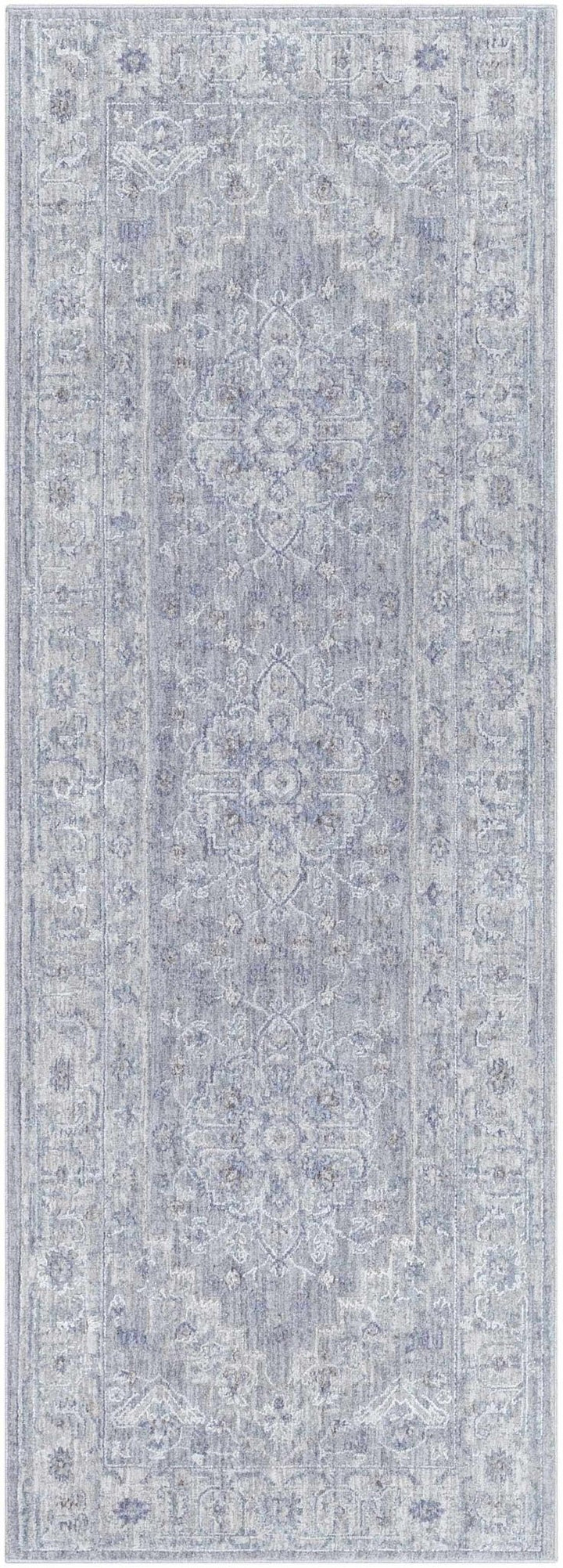 Earlsfield Traditional Medallion Design Blue Area Rug - The Rug Decor