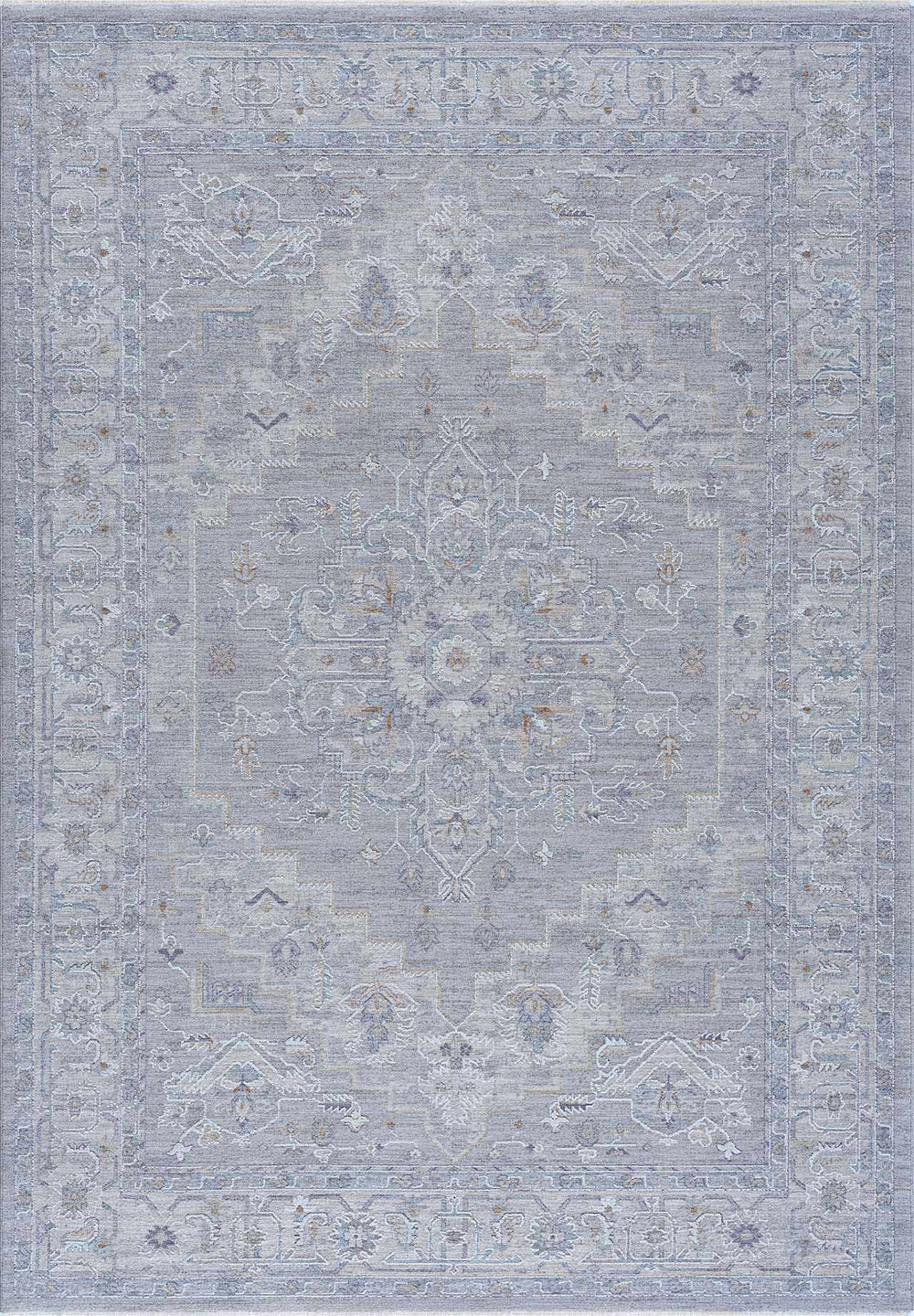 Earlsfield Traditional Medallion Design Blue Area Rug - The Rug Decor