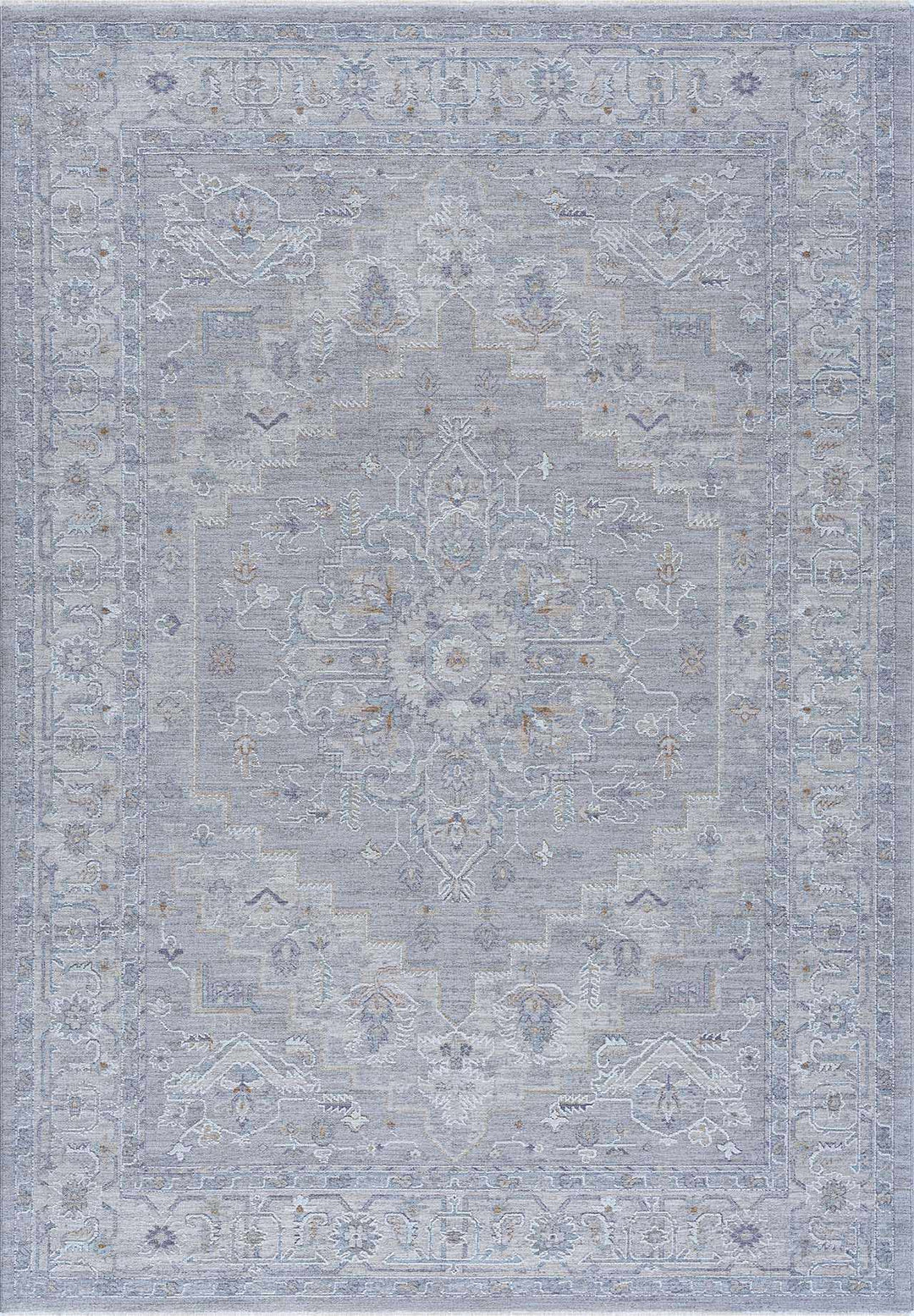 Earlsfield Traditional Medallion Design Blue Area Rug - The Rug Decor