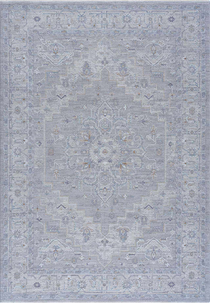 Earlsfield Traditional Medallion Design Blue Area Rug - The Rug Decor
