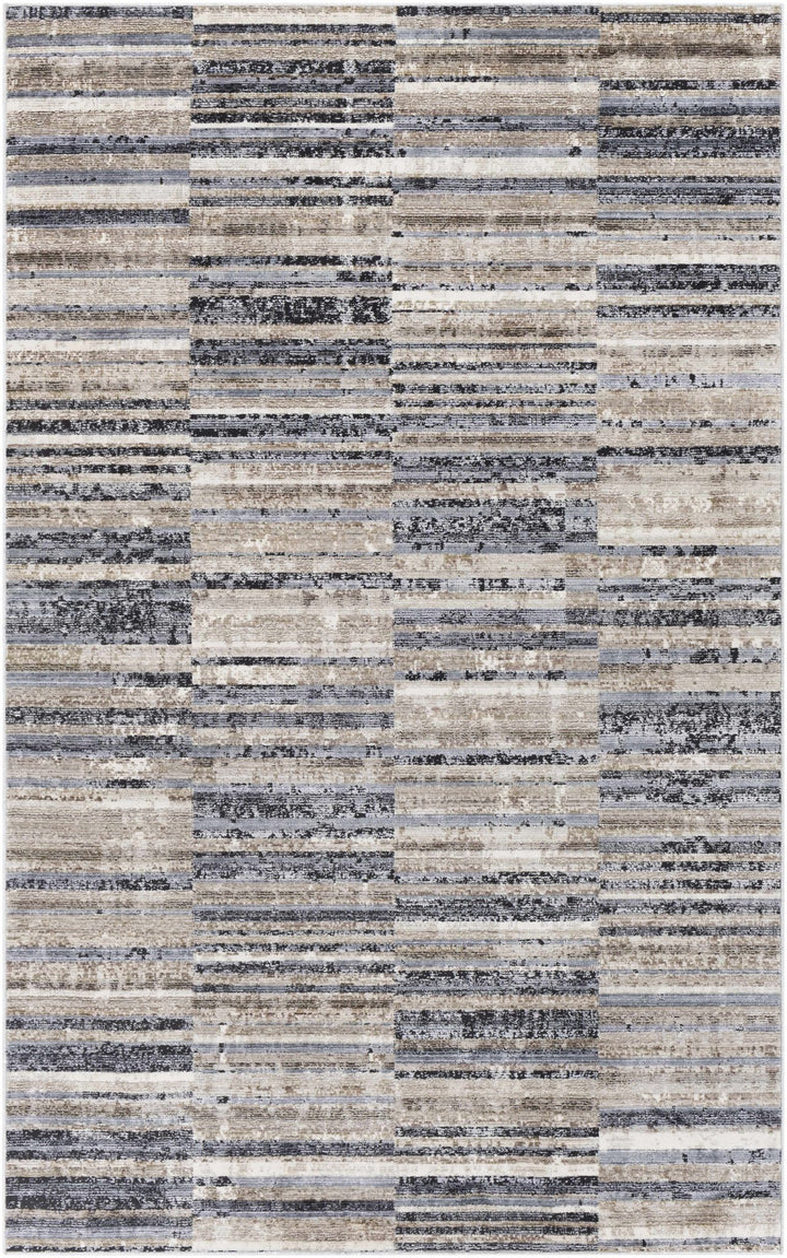 Eastlakes Contemporary Abstract Gray And Beige Area Rug - The Rug Decor