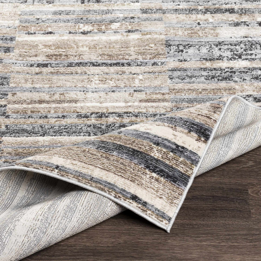 Eastlakes Contemporary Abstract Gray And Beige Area Rug - The Rug Decor