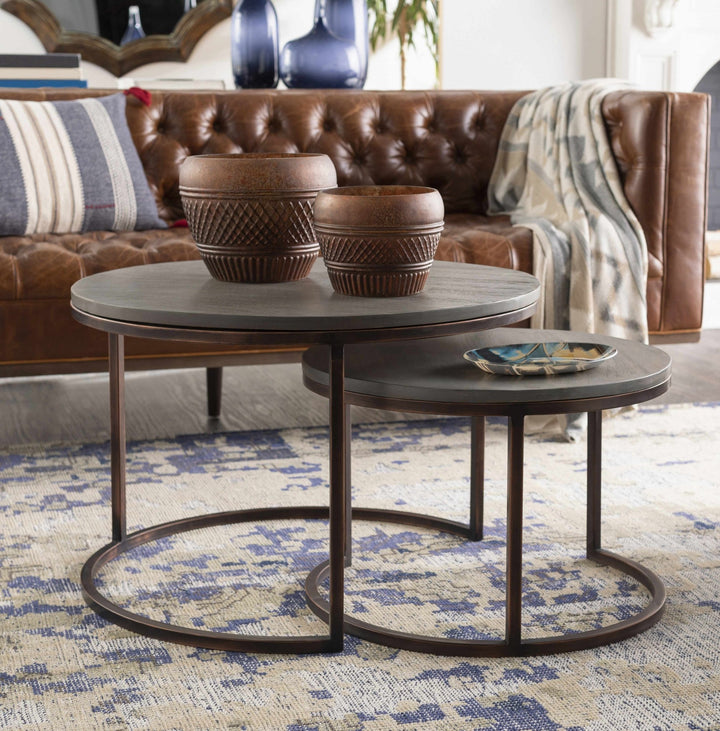 Eastvale Contemporary Abstract Beige And Navy Wool Rug - The Rug Decor