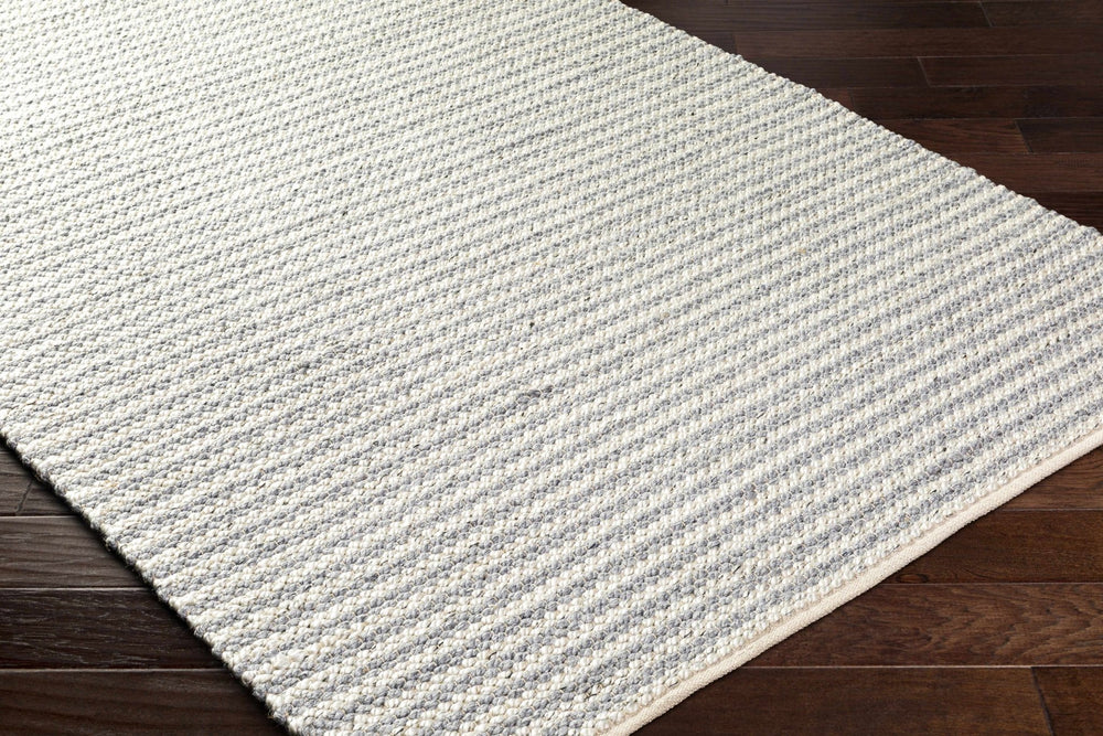 Ebrar Contemporary Gray And Ivory Area Rug - The Rug Decor