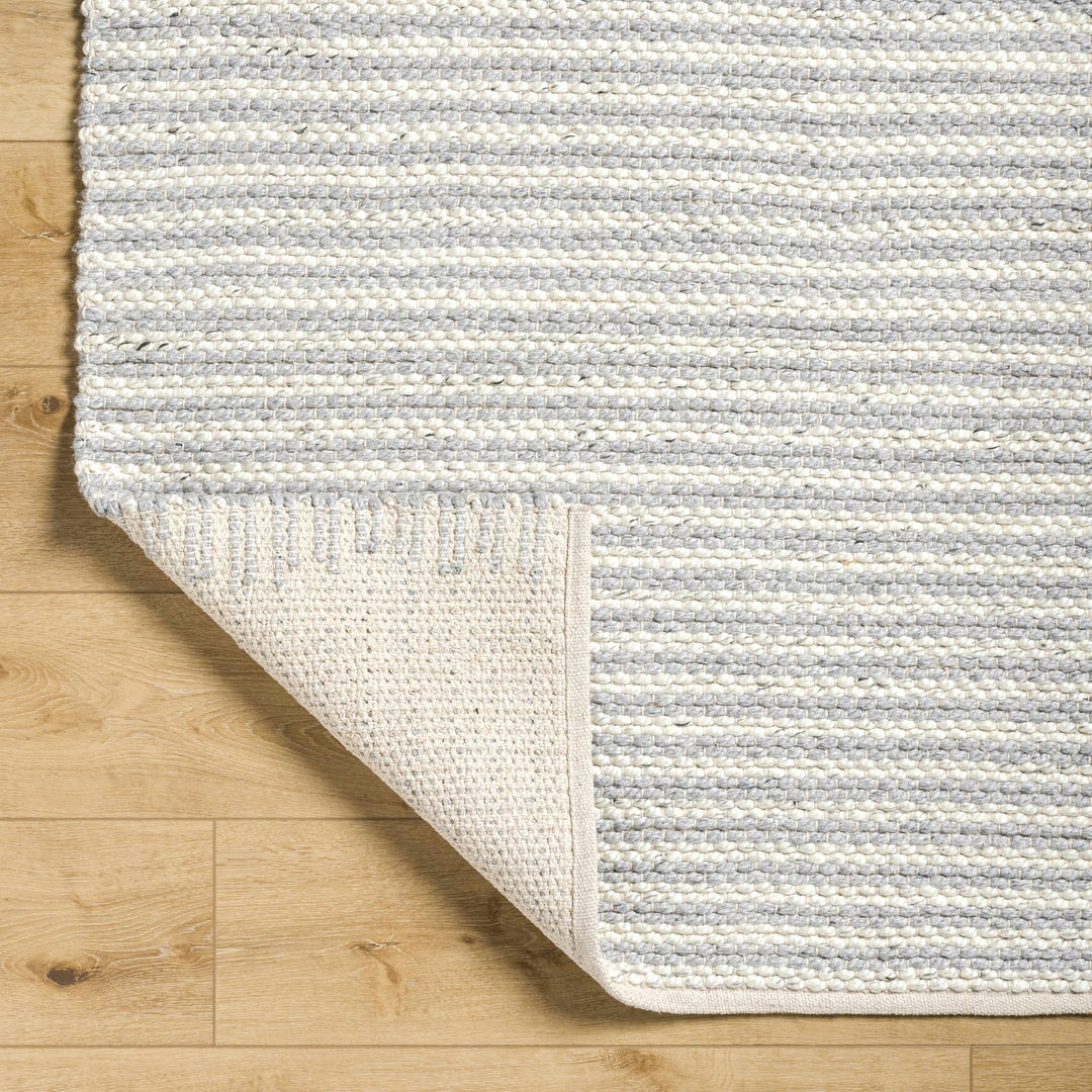 Ebrar Contemporary Gray And Ivory Area Rug - The Rug Decor