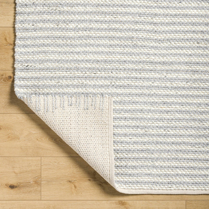 Ebrar Contemporary Gray And Ivory Area Rug - The Rug Decor